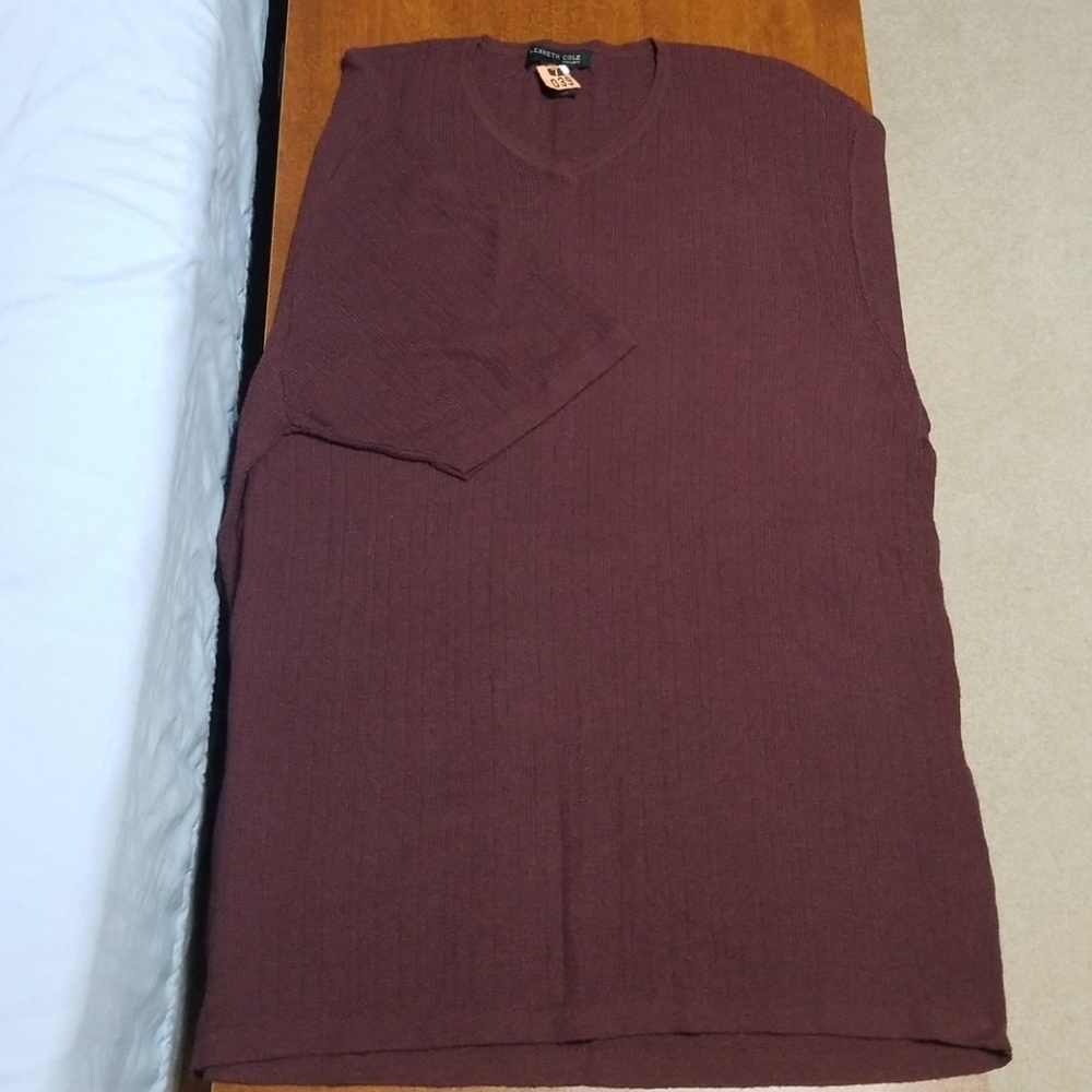 Mens Kenneth Cole Short Sleeve Shirt Rayon Materia